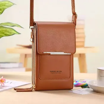 Kabelka Kabelka 3 v 1 s dotekovým panelem a peněženkou v jednom - hnědý