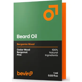 Péče o vousy Beviro olej na vousy Bergamia Wood Objem: 1 ml