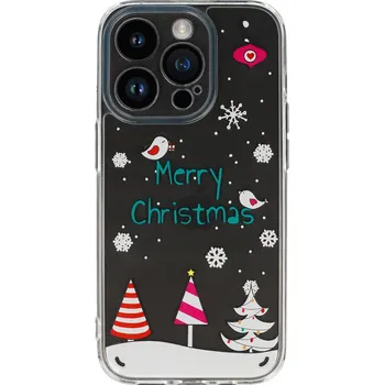 Pouzdro na mobilní telefon Tel Protect Christmas průhledné pouzdro pro iPhone 13 Pro Max - vzor 4 Veselé Vánoce