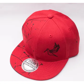 Kšiltovka Milujeme Kameny Kšiltovka - dětská - červená s cákanci - Kolibříci pomáhají 193689