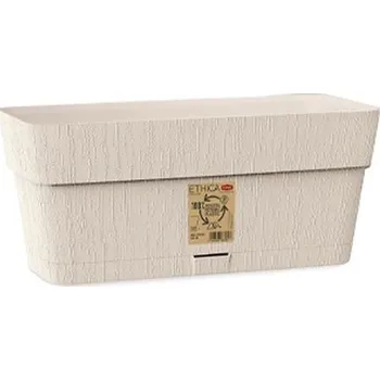 Truhlík Truhlík 30cm BÍLÝ ETHICA+miska, š13,v12cm, plast