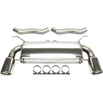 Autodíl TA Technix sportovní nerezový catback duplex výfuk BMW řada 3 335i (E90 / E91 / E92, 05-13), 1x 100 mm rovná nerezová koncovka s pertlem pro obě strany