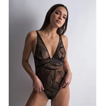 Souprava dámského spodního prádla Body AUBADE (P0861-1-02), Velikost Univerzální, Barva černá