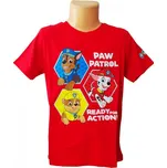 CHLAPECKÉ TRIČKO TLAPKOVÁ PATROLA ČERVENÉ, vel. 98, 104cm Velikost: 98cm