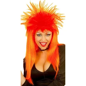Karnevalová paruka Paruka - Hardrock Barva: oranžová