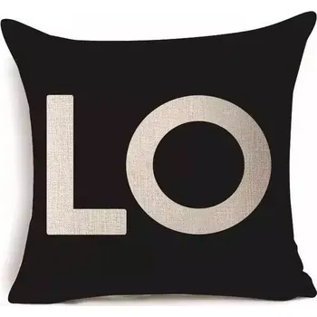 Dekorativní polštářek Dekorační polštář | zamilovaný povlak na polštář, 43 x 43 cm - K