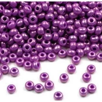 Dětské navlékací korálky Rokajl PRECIOSA fialovorůžová metalic > (10/0) Ø2,3mm (sáček 20g)