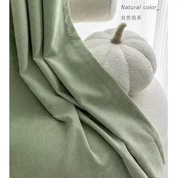 Závěs Luxusní zatemňovací závěsy - Zelený,400 x 250 cm,Na žabky