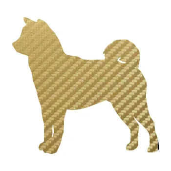 Polep vozidla SAMOLEPKA Pes 191 levá Shiba - Inu (59 - 3D karbon zlatý) NA AUTO, NÁLEPKA, FÓLIE, POLEP, TUNING, VLASTNÍ TEXT, TISK, AUTOSAMOLEPKY.cz, POLEPY, OBRÁZEK, LOGO, SAMOLEPKY