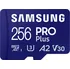 Paměťová karta Samsung PRO Plus microSDXC 256 GB UHS-I U3 V30 180 MB/s + SD adaptér