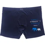 Pánské bambusové boxerky Slon MO252 Barva: Modrá, Velikost: M