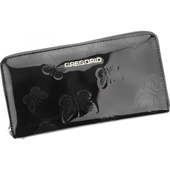 Peněženka Dámská kožená pouzdrová peněženka černá - Gregorio Mallvina černá