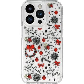 Pouzdro na mobilní telefon Tel Protect Christmas průhledné pouzdro pro Samsung S23 FE - vzor 5 Vánoční ozdoby