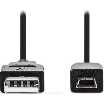 Notebook Nedis USB na mini USB 3m Kabel, USB 2.0, zástrčka USB, zástrčka mini USB, 3m, černý CCGL60300BK30