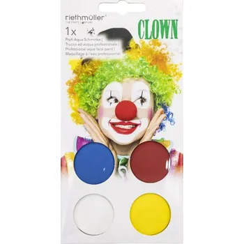 Party dekorace Barvy na obličej klaun 9912613
