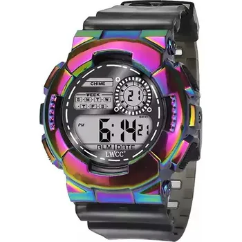 Hodinky Vodotěsné digitální hodinky - Černá