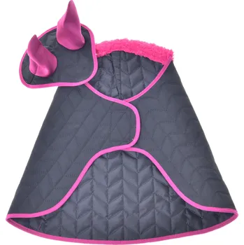 Hobby horsing Set Thermo černý s kožíškem Velikost: S