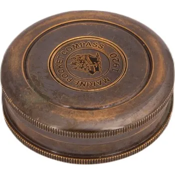 Mosazný retro kompas Marine Pocket Compass 1920, Sittar ø 6 cm