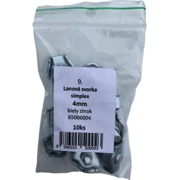 SVX Lanová svorka SIMPLEX pozinkovaná - blistr 8 3mm č8