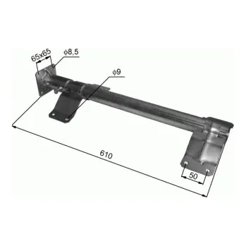 Blatník karosérie Držák blatníku 42x610mm Avia, kompletní 7049