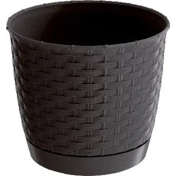 Květináč Prosperplast Květináč RATOLLA ROUND 22 v.19,5cm,4,2l,HN tm. (440U) s miskou