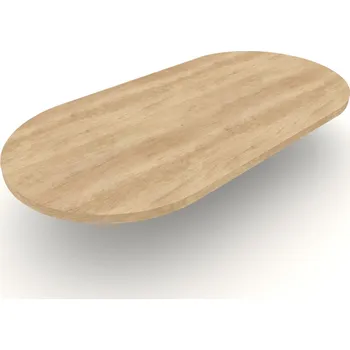 Stolová deska stolová deska ovál Nebraska přírodní Tloušťka: 18 mm, Rozměr (š × h): 800 × 450 mm