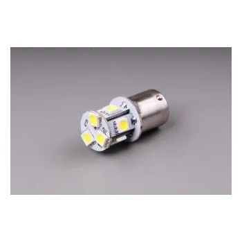 Autožárovka LED žárovka 24V 5W BA15s čirá 8xLED 5050 (2 kusy - pár) 18524