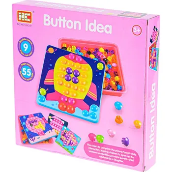 ostatní stavebnice Mozaika 55 ks růžová