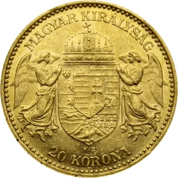 Sběratelství Zlato Zlatá mince Dvacetikoruna Františka Josefa I. Uherská ražba 1898 6.775 g