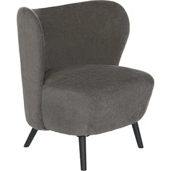Křeslo Tmavě šedé čalouněné křeslo Somcasa Oporto