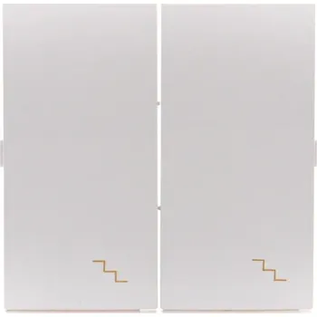 vypínač KONTAKT-SIMON S.A. Kryt dvojitý pro dvojitý střídavý přepínač SW6/2M - bílá pre SW6/2M