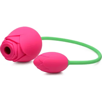 Vibrátor Bloomgasm 15X Rose Duet Pink Silicone Sucking Rose & Vibrating Pink