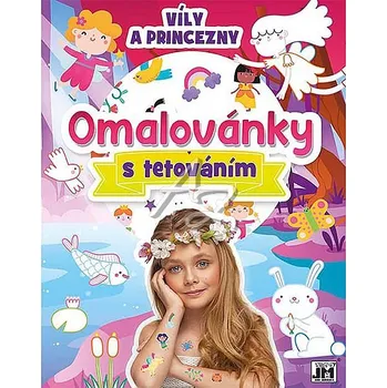 omalovánky Jiri Models 3501-3 Omalovánky s tetováním Víly a princezny