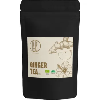 Čaj BrainMax Pure BrainMax Pure® Ginger Tea, zázvorový čaj, BIO, 50 g Objem: 50 g *CZ-BIO-001 certifikát / bylinný čaj se zázvorem, jablkem a pomerančovou kůrou