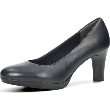 Dámská obuv Tamaris dámské kožené lodičky - tmavomodré