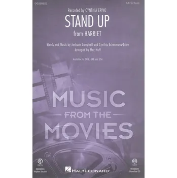 Hudebniny STAND UP (from Harriet) / SATB* + klavír/akordy