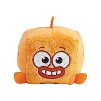 plyšák Baby Shark kostka oranžová se zvukem 8cm