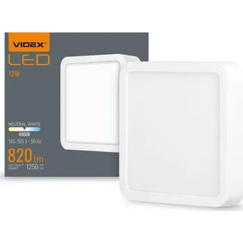 LED panel VIDEX LED panel přisazený 12W 142x142mm CCD NEUTRÁLNÍ BÍLÁ