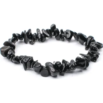 Náramek Milujeme Kameny Obsidián černý - náramek sekánek NSC65 218086