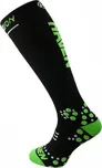 Kompresní podkolenky HAVEN EvoTec Silver black/green - MIDDLE COMPRESSION vel. 4-5 (37-39)