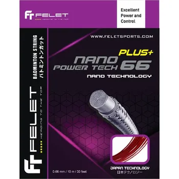 Tenis Badmintonový výplet Felet Nano Power Tech 66 - 10m Barva: Černá