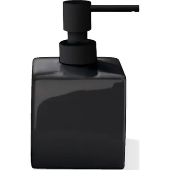 Dávkovač mýdla Decor Walther, Dávkovač mýdla Porzellan čtvercový 14 cm černý - Formadore