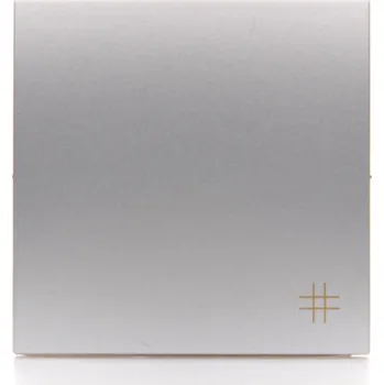 Elektrická zásuvka KONTAKT-SIMON S.A. Kryt jednoduchý pro spínače a tlačítka - stříbrná matná pre SW1M, SW6M, SW7M, SP1M