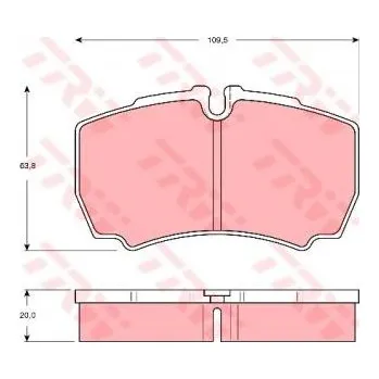 Brzdová destička Brzdové destičky 19123 Iveco Daily 12019