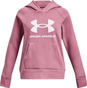 Dívčí mikina Under Armour UA Rival Fleece BL Hoodie 1379615-697 růžová