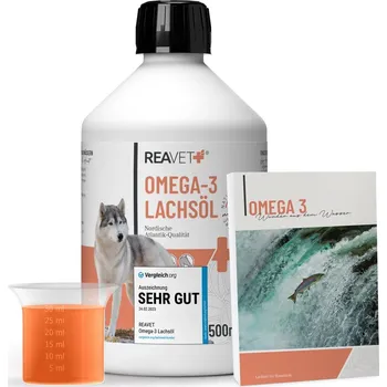 REAVET Omega-3 lososový olej (250 ml - 5 l) Objem: 500 ml