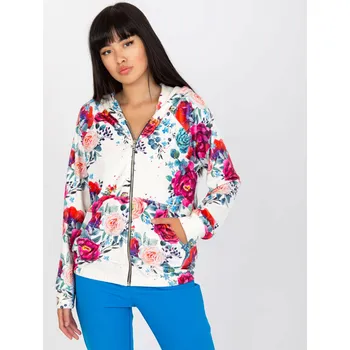 Dámská mikina Rue Paris Dámská mikina na zip Lauramurs bílo-červená L/XL