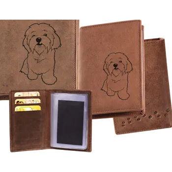 Obal na doklad Pouzdro Na Doklady "Maltézský Psík" - Dárek pro milovníka psů