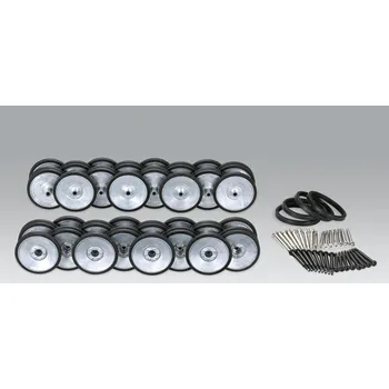 RC náhradní díl sada kovových pojezdových kol s gumou