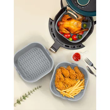 Forma na pečení Coolbox Silikonová čtvercová forma do horkovzdušné fritézy M